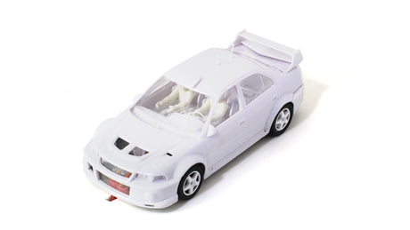Scaleauto 6313 1/32 Mitsubishi Evo VI White Racing Kit - Inline - Hobbytech Toys