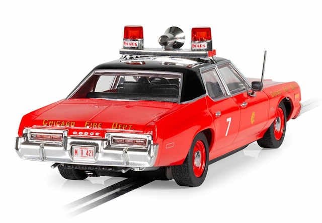 Scalextric C4408 Dodge Monaco - Chicago Fire Department Slot Car - Hobbytech Toys