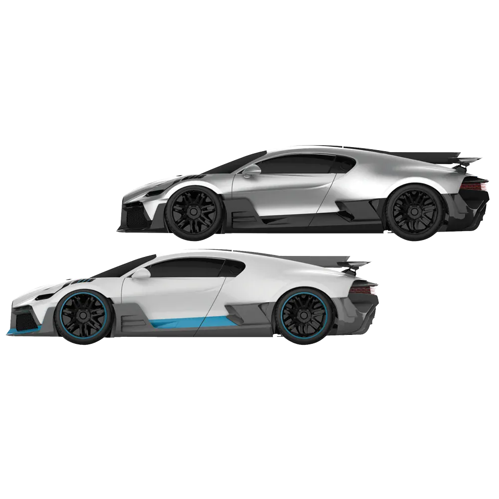 Scalextric EVO 1/43 Bugatti Override Slot Car Set