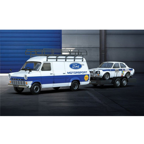 Scalextric Ford Transit Mk1 And Mk1 Escort - Ford Motorsport Slot Car [C4649A]