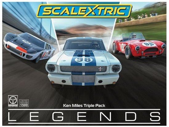Scalextric Ken Miles - Triple Car Pack Slot Car [C4619A] - Hobbytech Toys