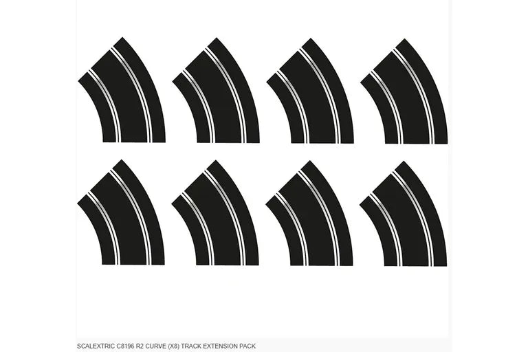 Scalextric R2 Curve Track Extension Pack (8 Pieces) [C8196]