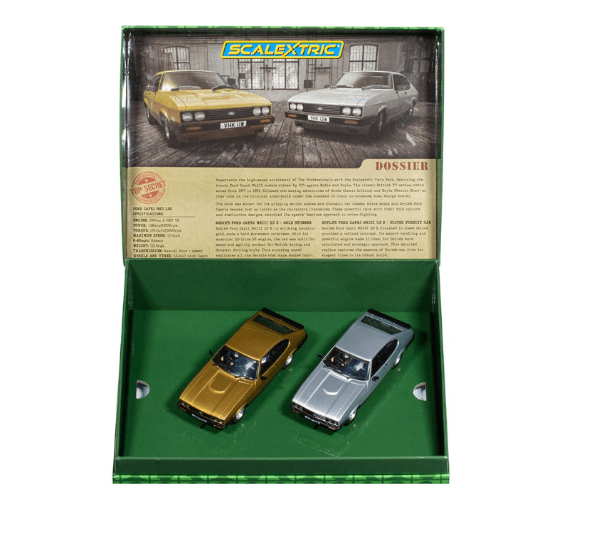 Scalextric The Professionals - Ford Capri Twin Pack Slot Cars [C4642] - Hobbytech Toys