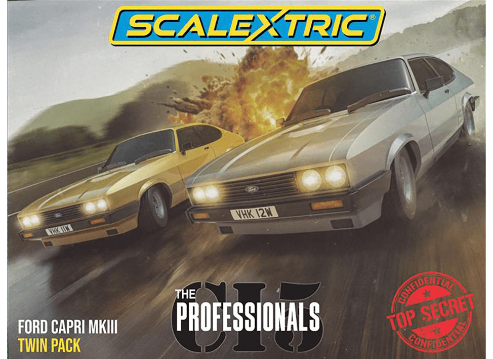 Scalextric The Professionals - Ford Capri Twin Pack Slot Cars [C4642] - Hobbytech Toys