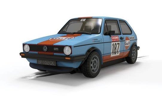 Scalextric Volkswagen Golf - Gulf Edition Slot Car [C4609] - Hobbytech Toys