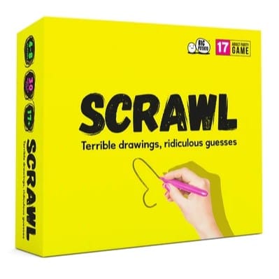 Scrawl - Terrible Drawings, Ridiculous Guesses Adult Party Game