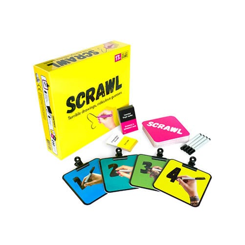 Scrawl - Terrible Drawings, Ridiculous Guesses Adult Party Game