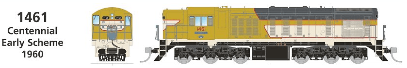 SDS HO QR 1460/1502 Class Locomotive 1461 Centennial QR Logo Early DC - Hobbytech Toys