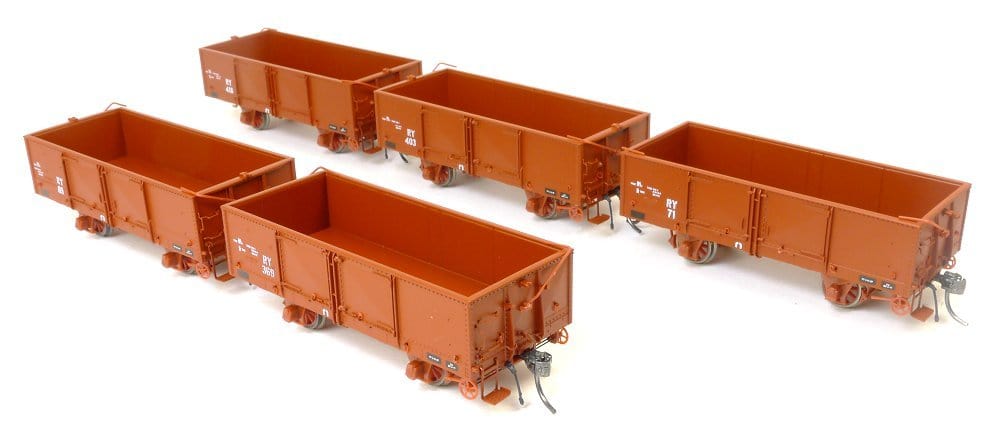 SDS HO RY Open Wagon 7in Lettering (5 pack) - Hobbytech Toys