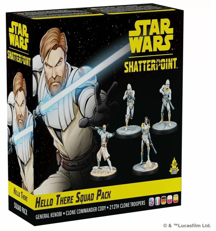 Star Wars Shatterpoint Hello There General Obi-Wan Kenobi Squad Pack - Hobbytech Toys
