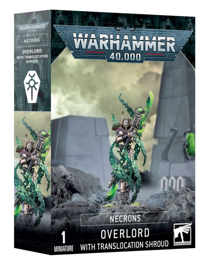 Warhammer 49-70 Necrons: Overlord with Translocation Shroud - Hobbytech Toys