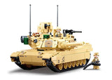 Sluban 0892 M1A2 v2 Abrams Battle Tank - 781pc Kit - Hobbytech Toys