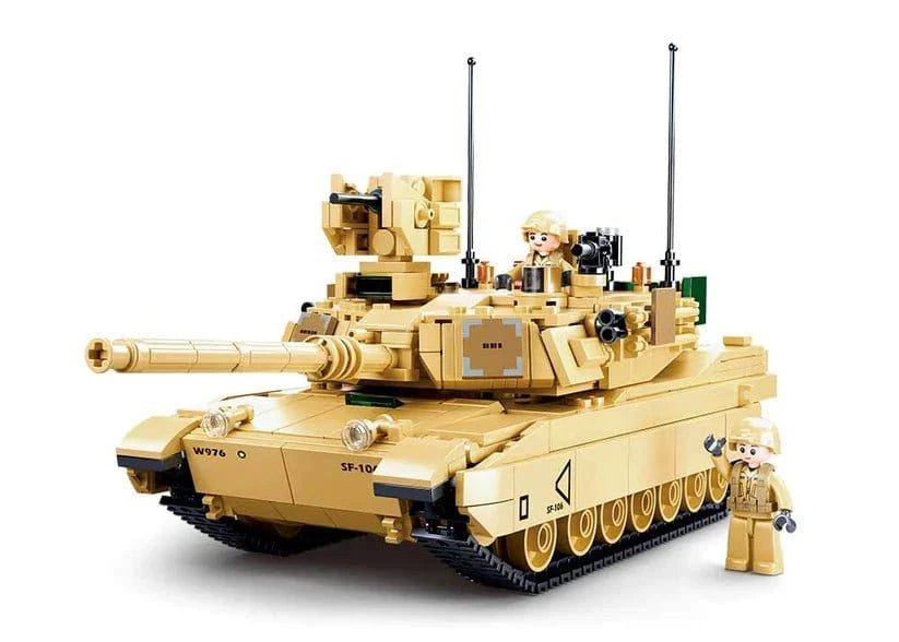 Sluban 0892 M1A2 v2 Abrams Battle Tank - 781pc Kit - Hobbytech Toys