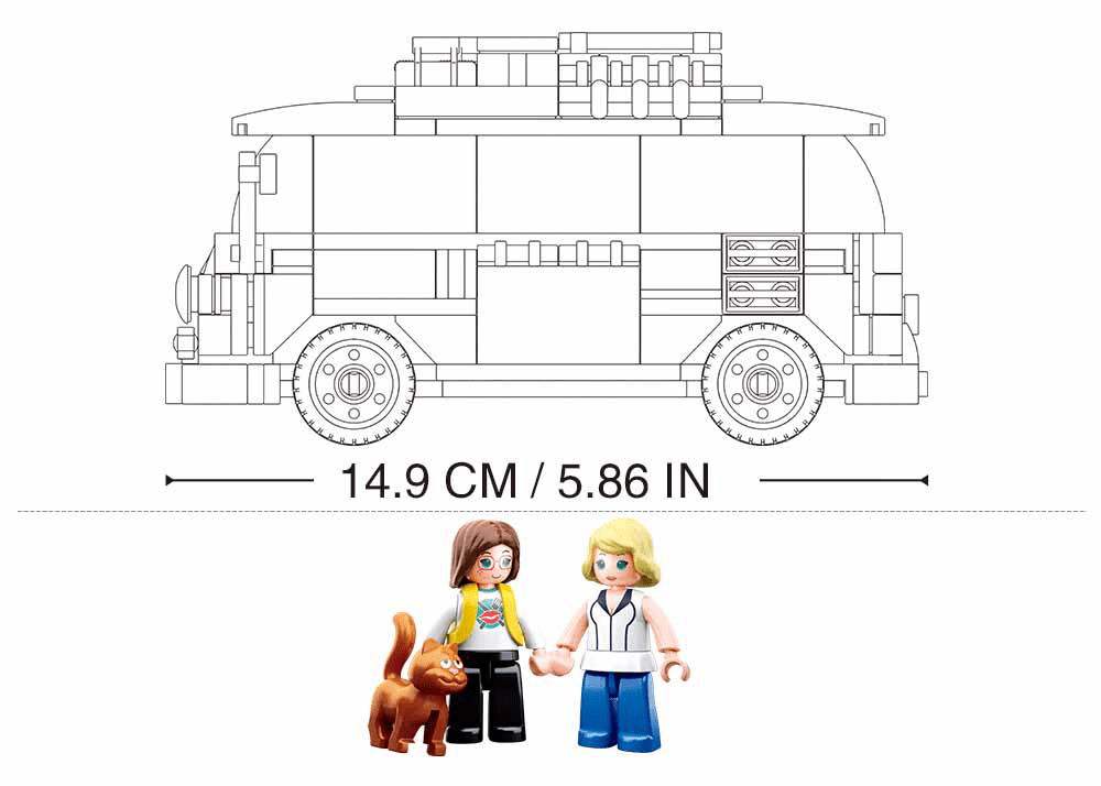 Sluban Campervan - 233pc Kit - Hobbytech Toys