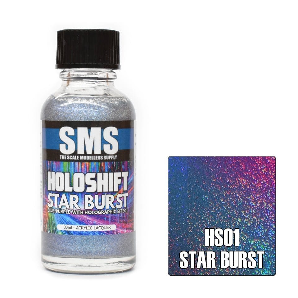SMS Holoshift STAR BURST (BLUE/PURPLE/HOLO) 30ml [HS01] - Hobbytech Toys