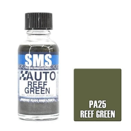 SMS PA25 Auto Colour REEF GREEN 30ml - Hobbytech Toys