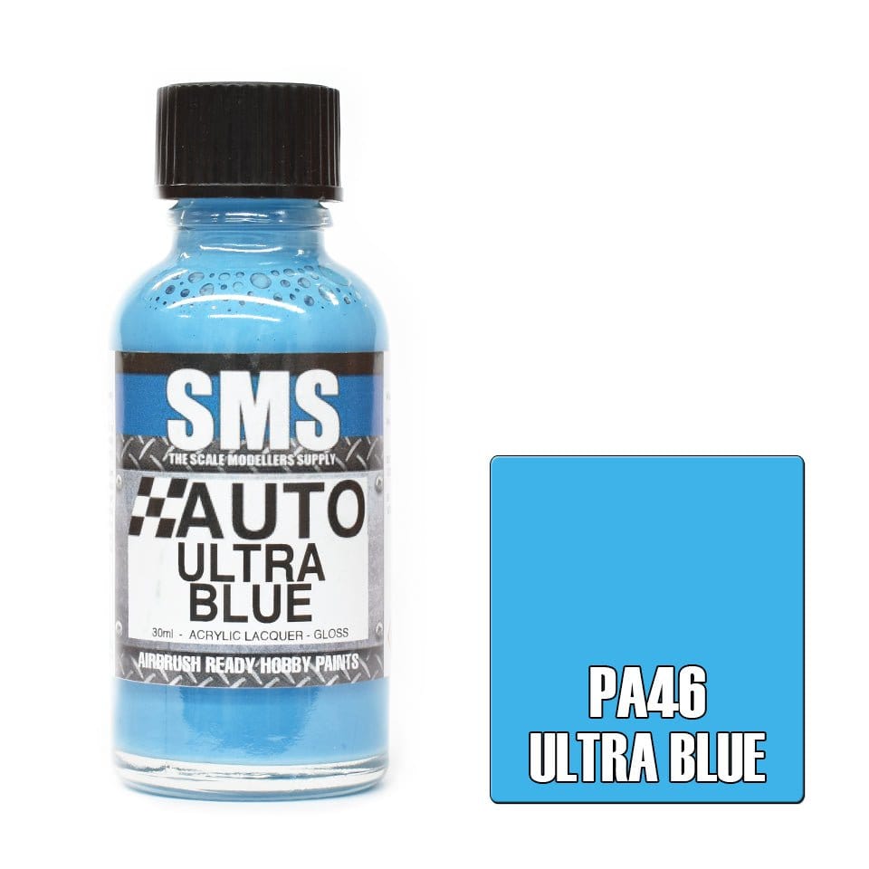 SMS PA46 Auto Colour ULTRA BLUE 30ml - Hobbytech Toys