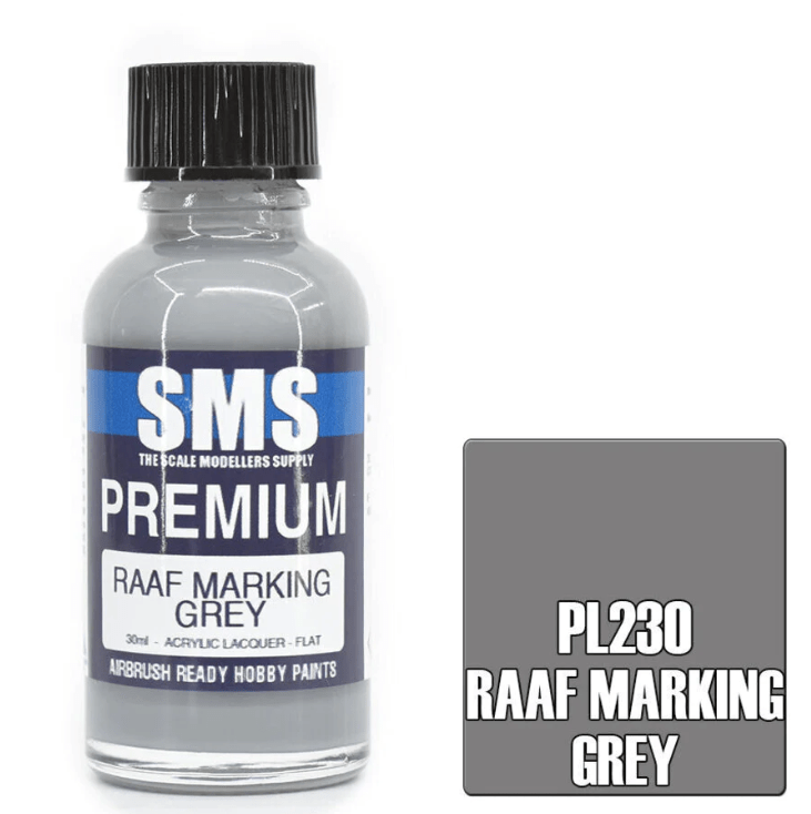 SMS PL230 Premium RAAF MARKING GREY 30ml - Hobbytech Toys