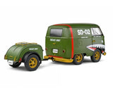 Solido 1/18 1950 Kool VW Kombi Army Fighter Diecast Model