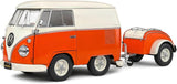 Solido 1/18 1950 VW Kool Kombi Orange/White Diecast Model
