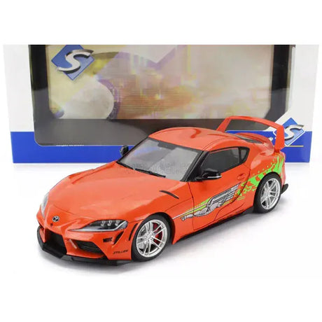 Solido 1/18 Orange 2024 Tribute GR Toyota Supra Diecast Model