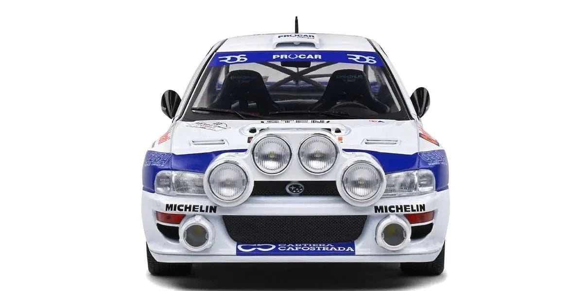 Solido 1/18 Subaru Impreza S5 WRC99 White Rally Azimut Di Monza 2000 - Hobbytech Toys