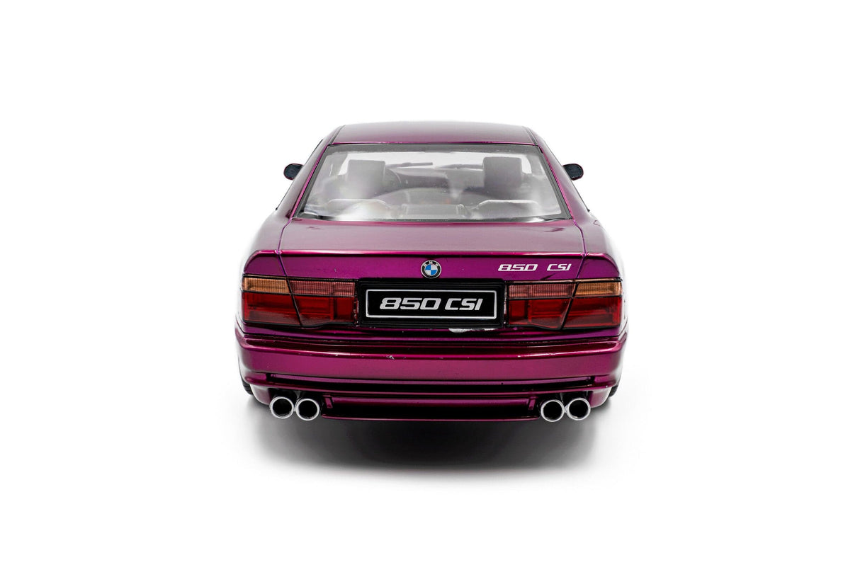 Solido 1/18 Violet 1991 BMW 850 (E31) CSI Daytona Diecast Model