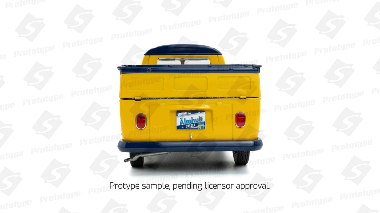 Solido 1/18 Yellow 1950 VW T1 Pickup Diecast Model