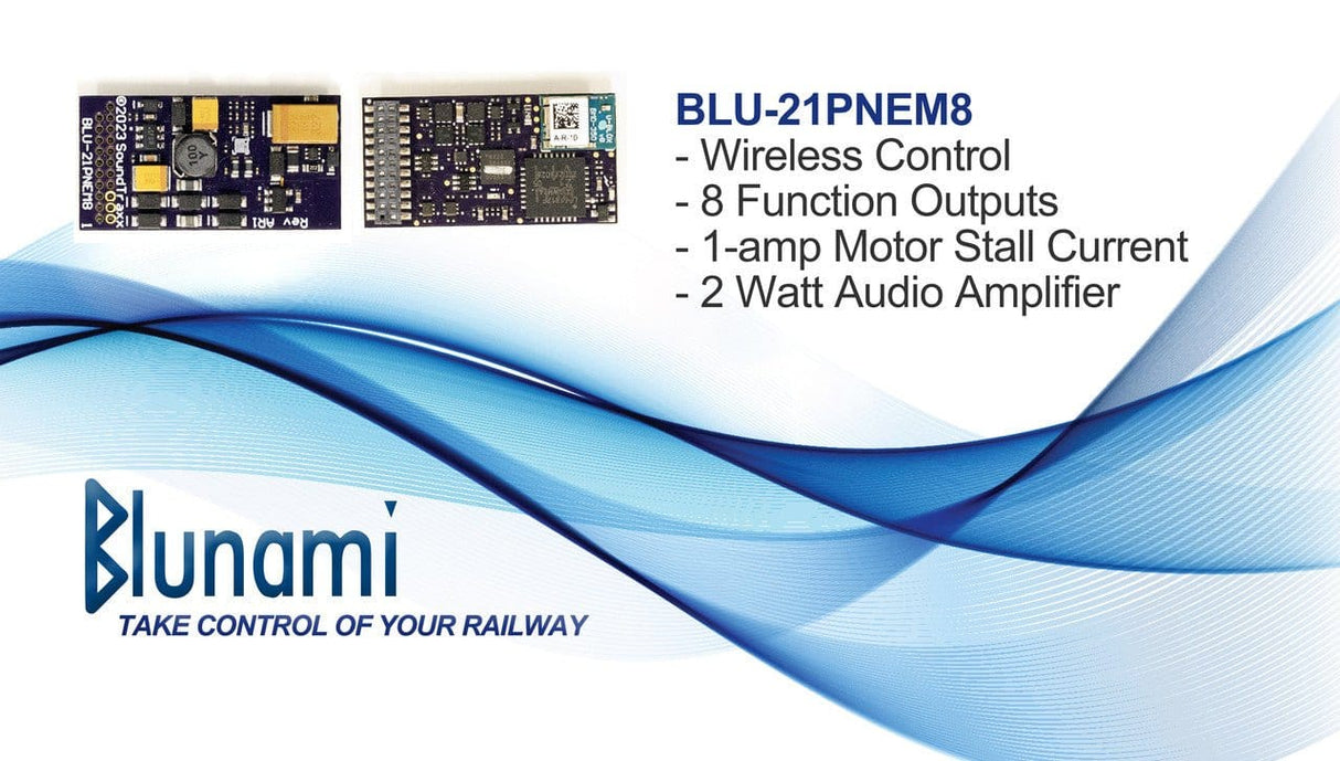 Soundtraxx Blunami 21 Pin WiFi DCC Sound Decoder Steam Engines [884608] - Hobbytech Toys