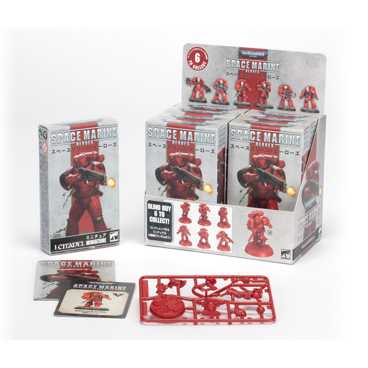 Space Marine Heroes Series 4 Display - Blood Angels Collection Two - Assorted (1) - Hobbytech Toys