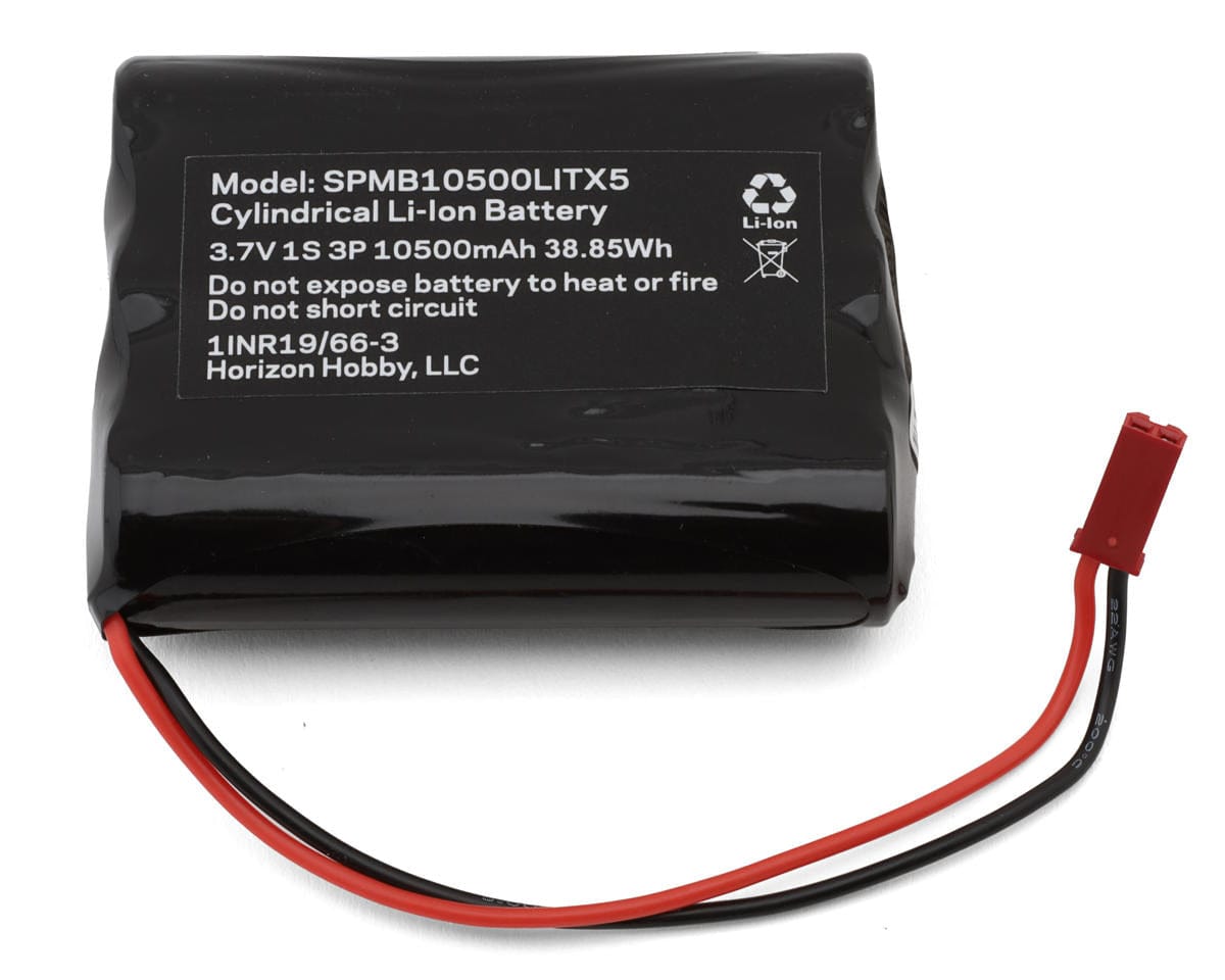 Spektrum 3.7V 1S 10500mAh Li-Ion Transmitter Battery iXSR SPMB10500LITX5