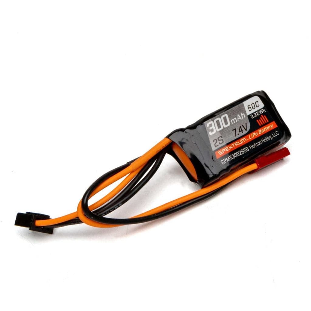 Spektrum SPMX3002S50 300mAh 2S 7.4V 50C LiPo Battery JST