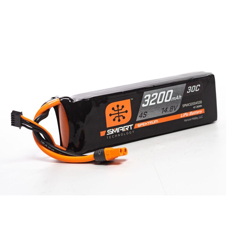 Spektrum 3200mAh 4S 14.8V 30C Smart LiPo Battery IC3 SPMX32004S30