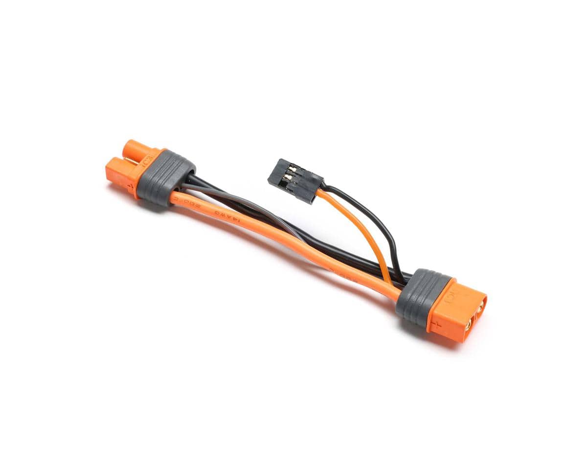 Spektrum 3inch IC3 Battery to IC3 Device Extension Lead with Power Tap
