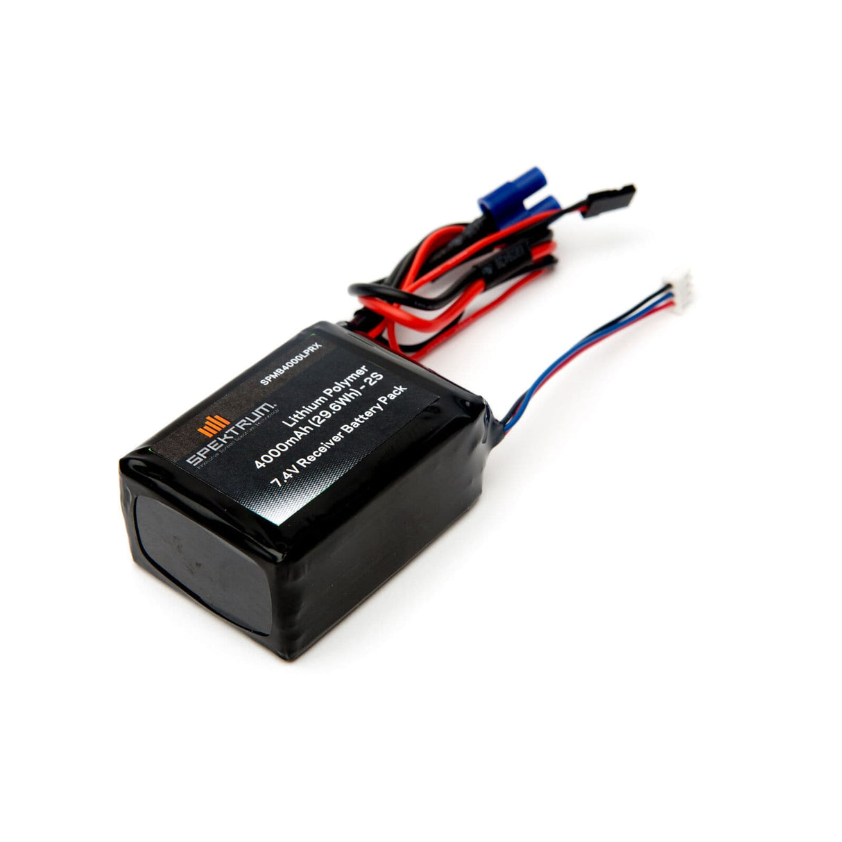 Spektrum 4000mAh 2S 7.4V 15C LiPo Receiver Battery EC3 SPMB4000LPRX