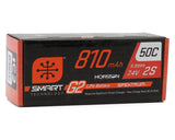 Spektrum 810mAh 2S 7.4V Smart G2 50C LiPo Battery with IC2 Connector [SPMX812SH2] - Hobbytech Toys