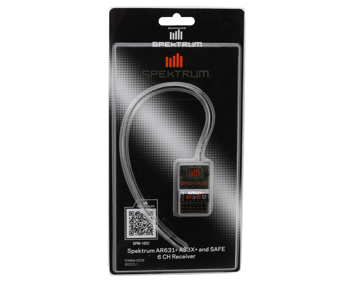 Spektrum AR631+ 6 Channel AS3X+ and SAFE Receiver [SPM - 1031] - Hobbytech Toys