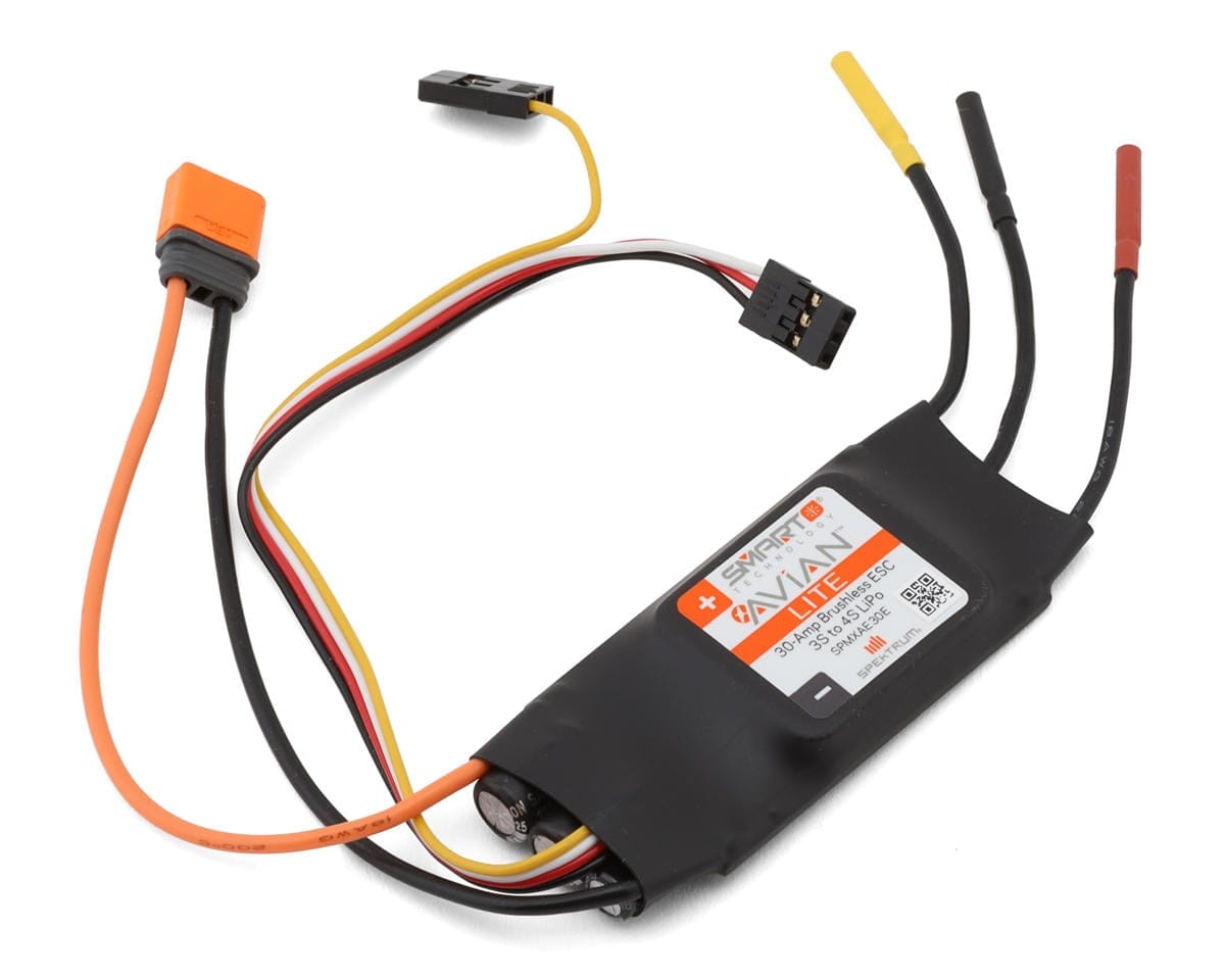 Spektrum Avian 30A Smart Lite Brushless ESC, 3S-4S with IC2 Connector suit 4-Site 3D Flat Foamy