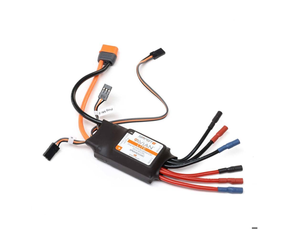 Spektrum Avian 40A Dual Smart Lite ESC with IC3 Connector, Version C