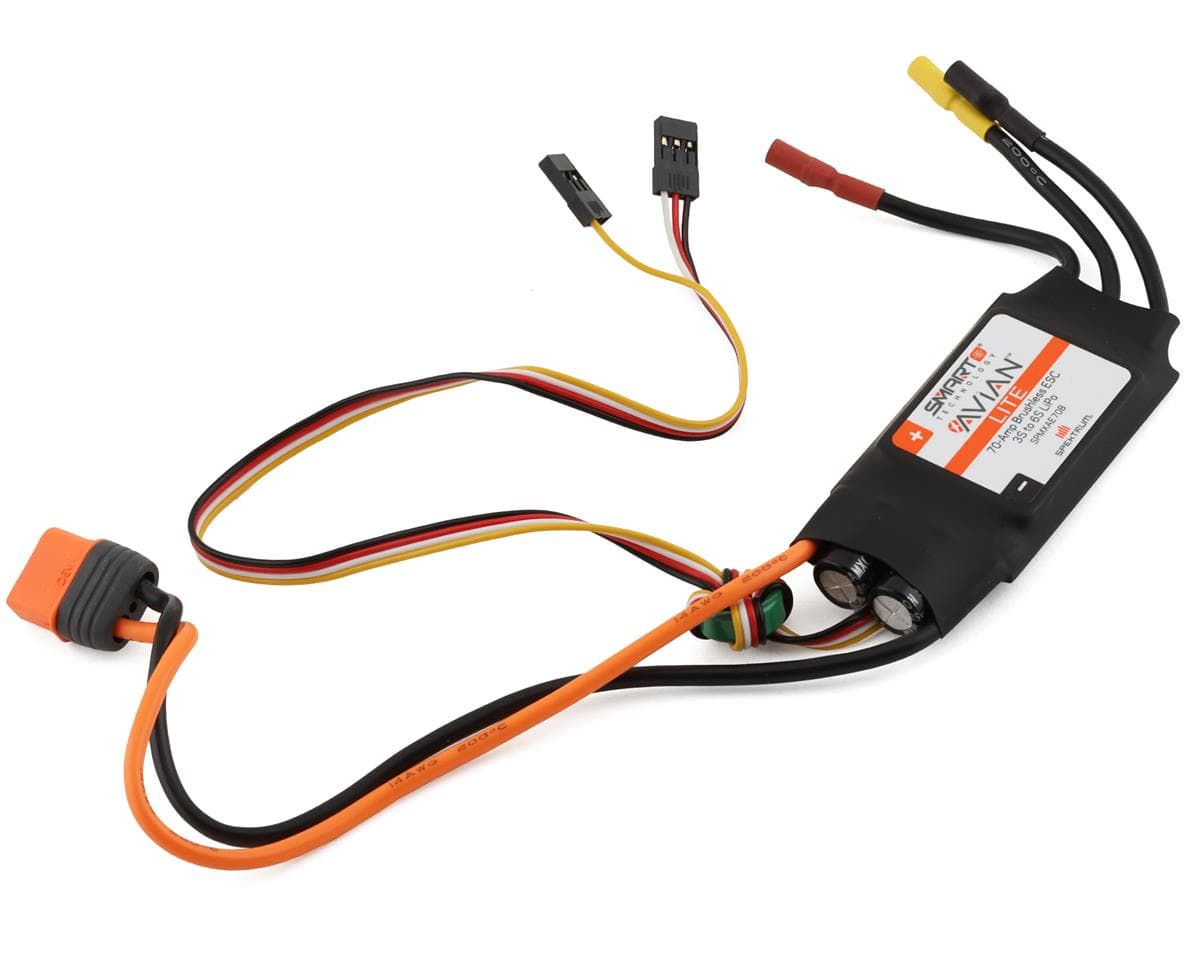 Spektrum Avian 70A Lite Brushless Smart ESC, 3S-6S IC3