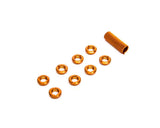 Spektrum Radio Orange Switch Nuts with Wrench, 8pcs
