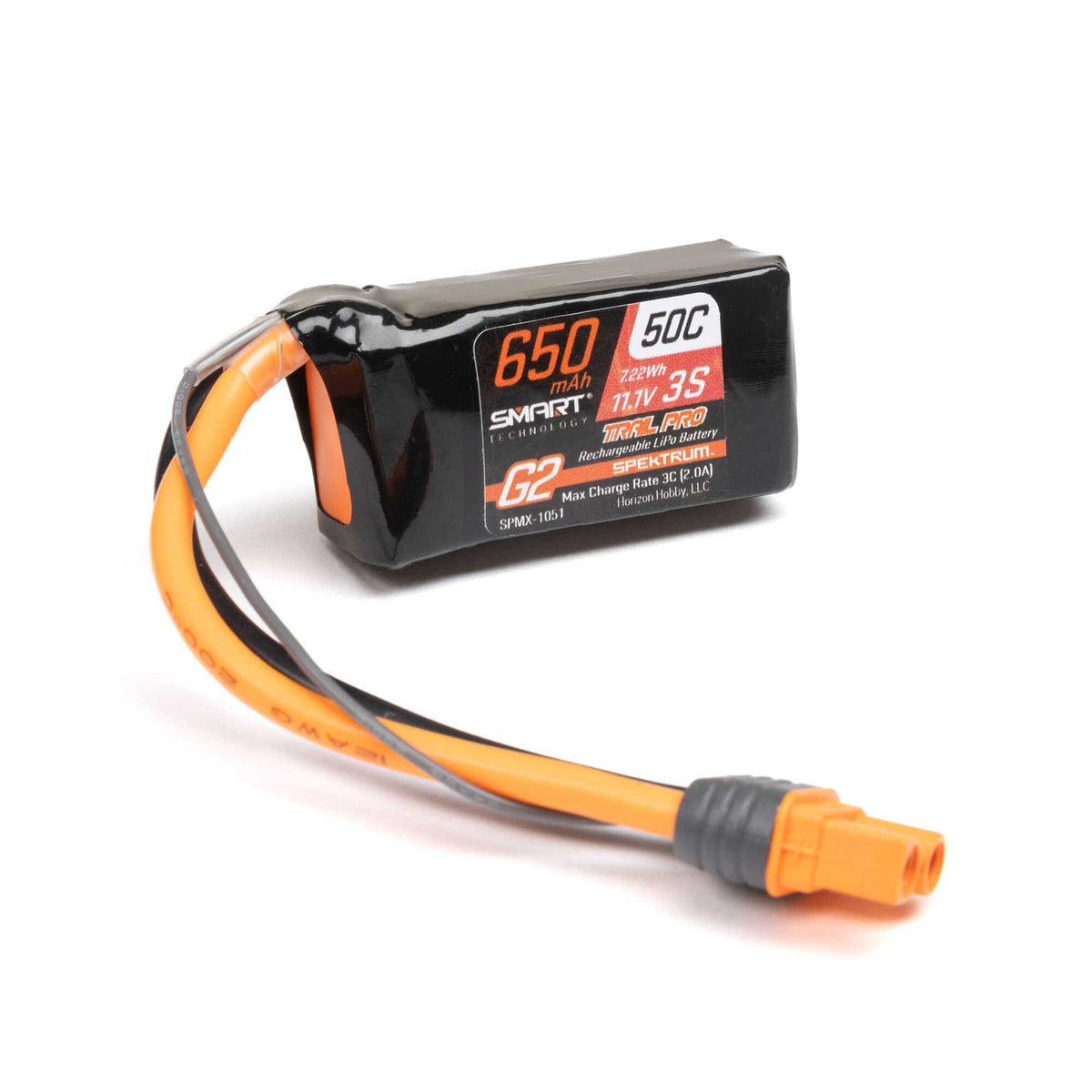 Spektrum Smart G2 Trail Pro 650mAh 3S 11.1V 50C LiPo IC2 SPMX-1051