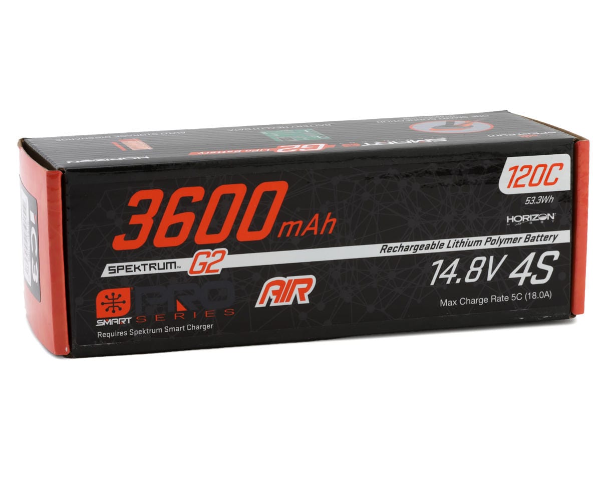 Spektrum 3600mAh 4S 120C Smart G2 Pro Air LiPo SPMX-1068 alternate view