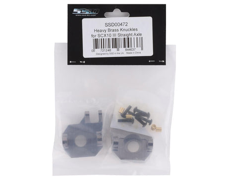 SSD RC SCX10 III Straight Axle Heavy Brass Knuckles - Hobbytech Toys