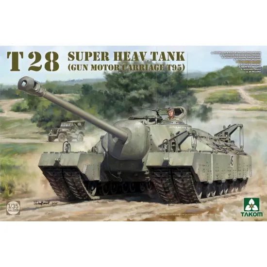 Takom 1/35 T28 Super Heavy Tank (Gun Motor Carriage T95) Plastic Model Kit