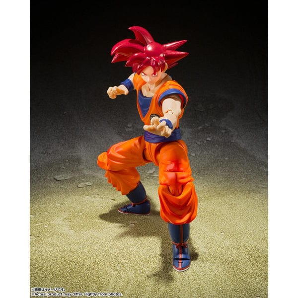 Tamashii Nations S.H Figuarts Super Saiyan God Son Goku -Saiyan God Of Virute