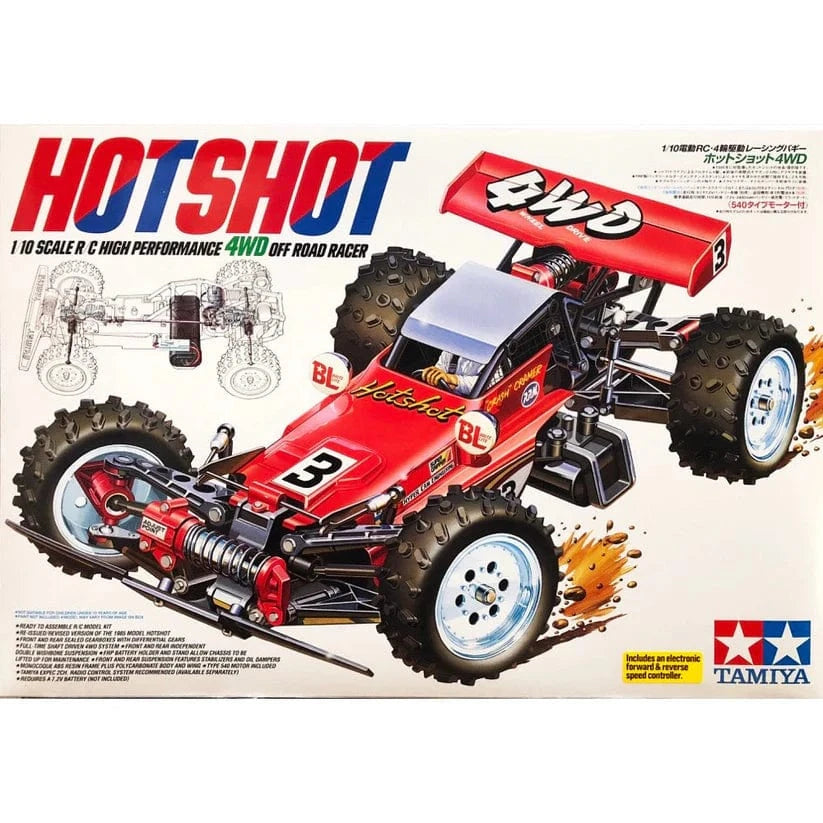 Tamiya 1/10 Hot Shot 4wd RC Buggy Kit [58391] – Hobbytech Toys