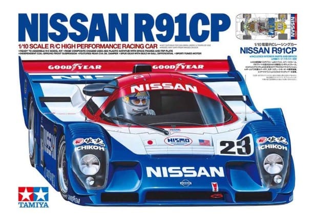 Tamiya 1/10 Nissan R91CP 2WD RC Car Kit [47531]