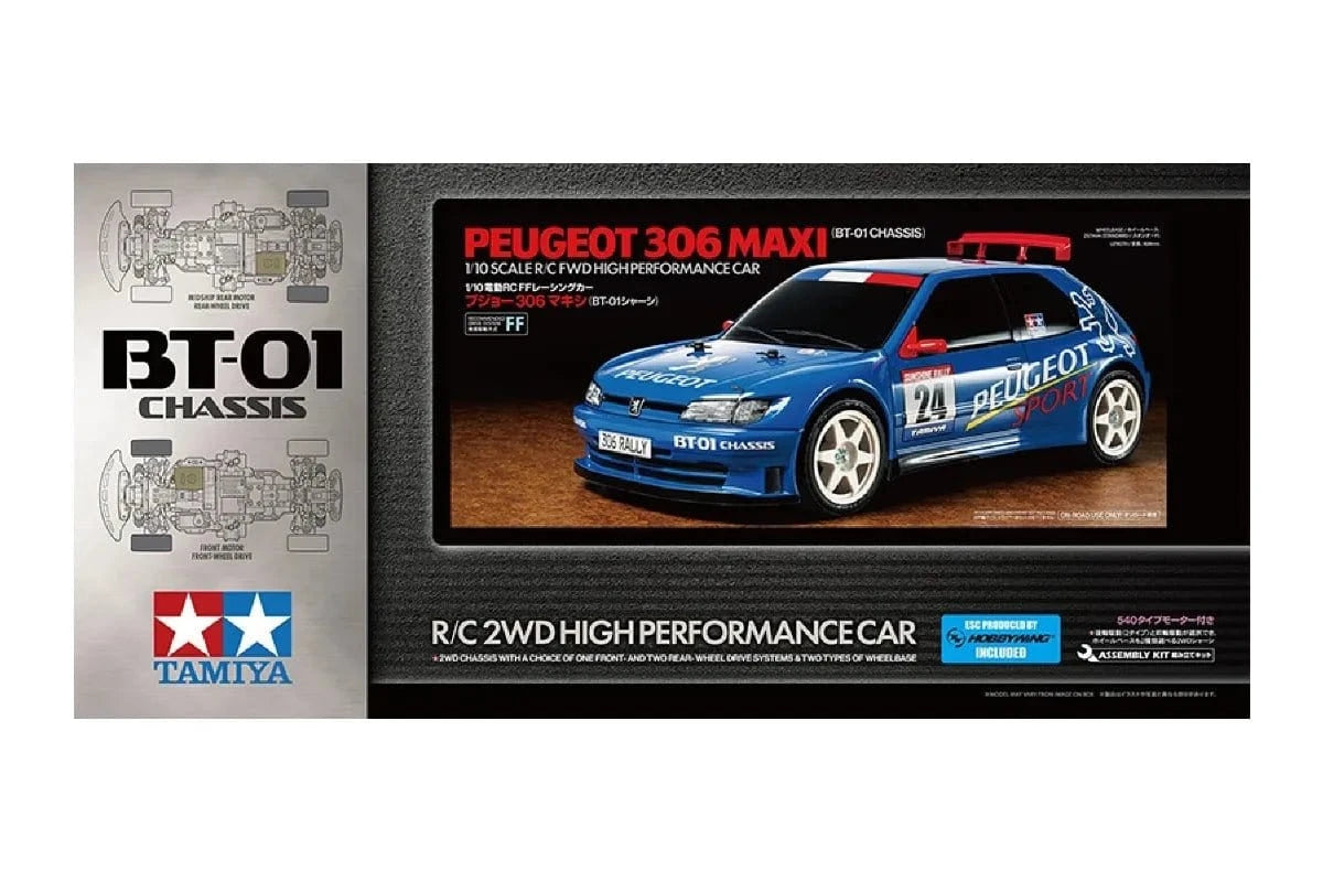 Tamiya 1/10 Peugeot 306 Maxi (BT - 01) RC Car Kit [58746] - Hobbytech Toys