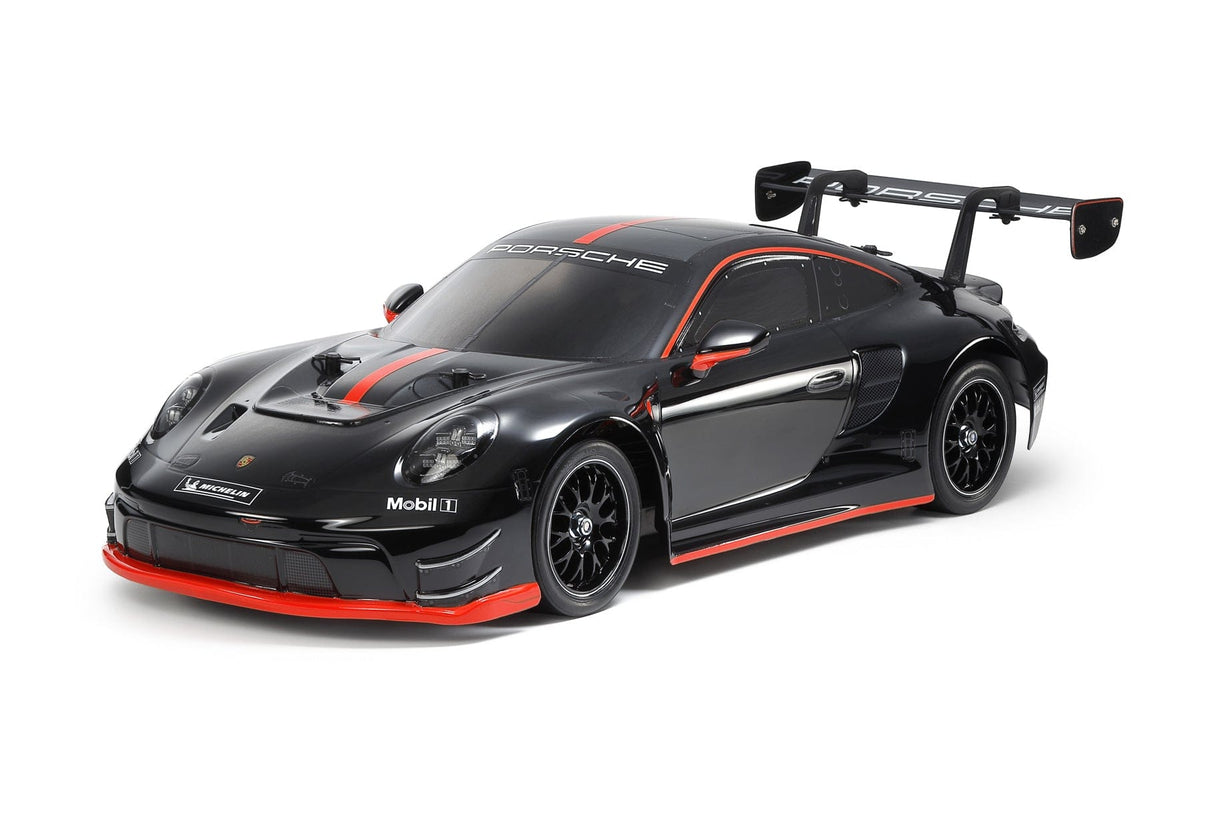 Tamiya 1/10 Porsche 911 GT3 R (992) TT-02 - Limited Edition Black Painted Body RC Car Kit [47512]
